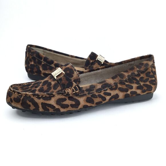 Giani Bernini Dailyn Memory Foam Slip On Loafer Mocs sz 8 Calf Hair Animal Fur - Picture 2 of 13